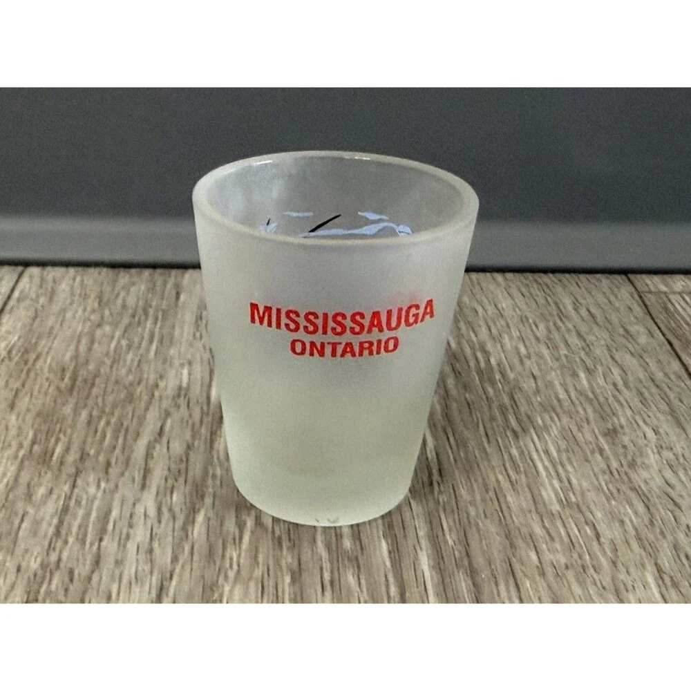 Mississuaga Ontario Canada Frosted Ducks Shot Glass